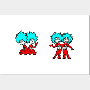 Thing 1 and Thing 2 Posters and Art